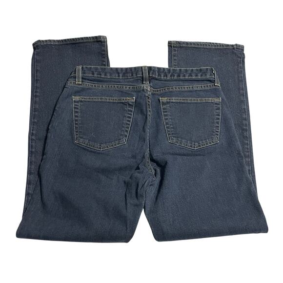 Gap Womens Jeans Size 10 Blue Bootcut Mid Rise Stretch Dark Wash Denim Zip Fly - Picture 5 of 11